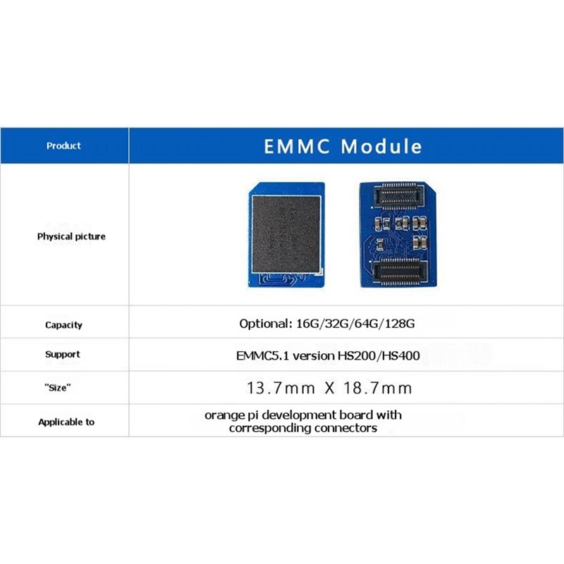 A13E-EMMC 32GB Module For Oran - огляд і ціна Orange Pi 5 Plus 32Gb