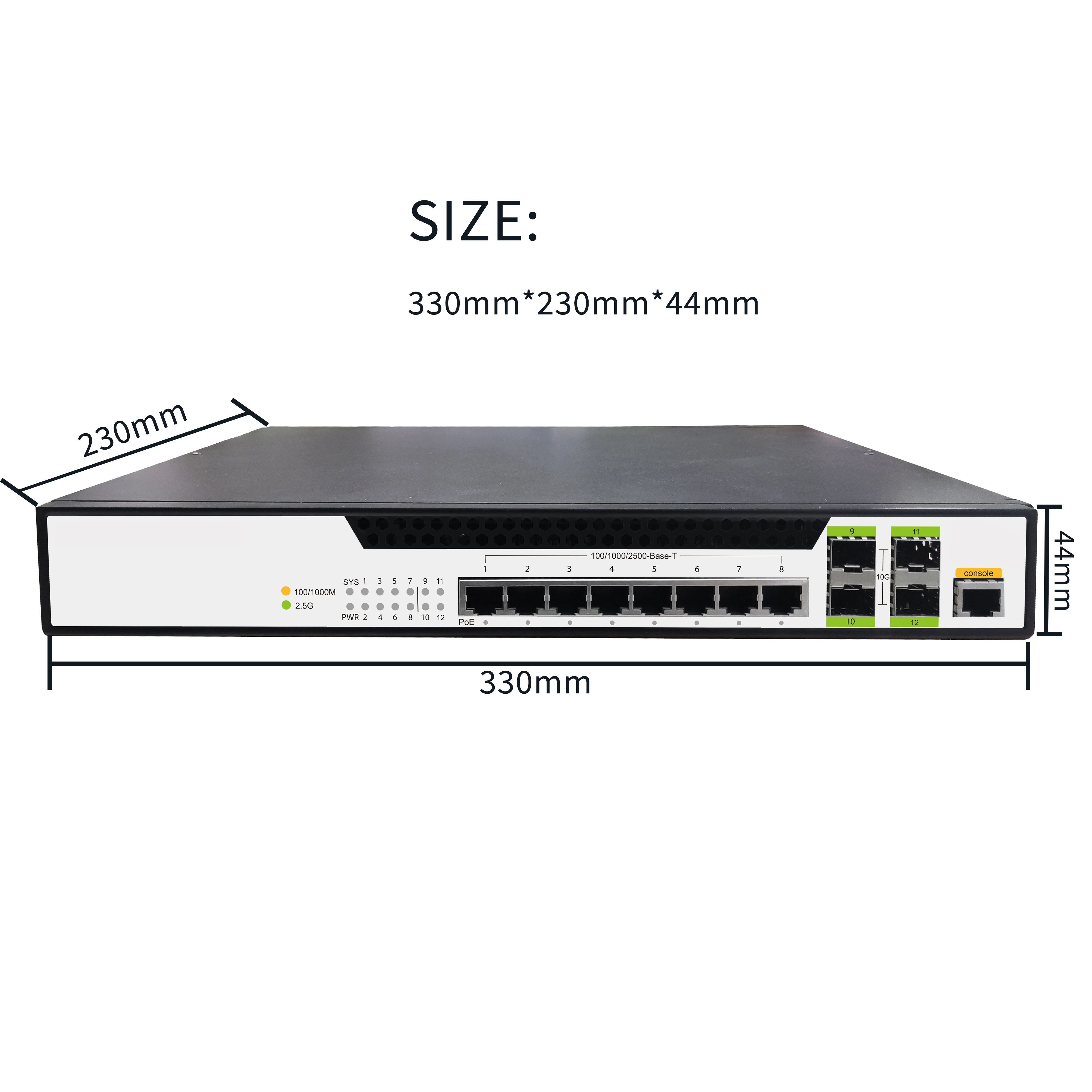 4/8/16/24/48 Port 2.5G Multi-G - огляд і ціна Sfp+ 10G Managed Switch 8 Port